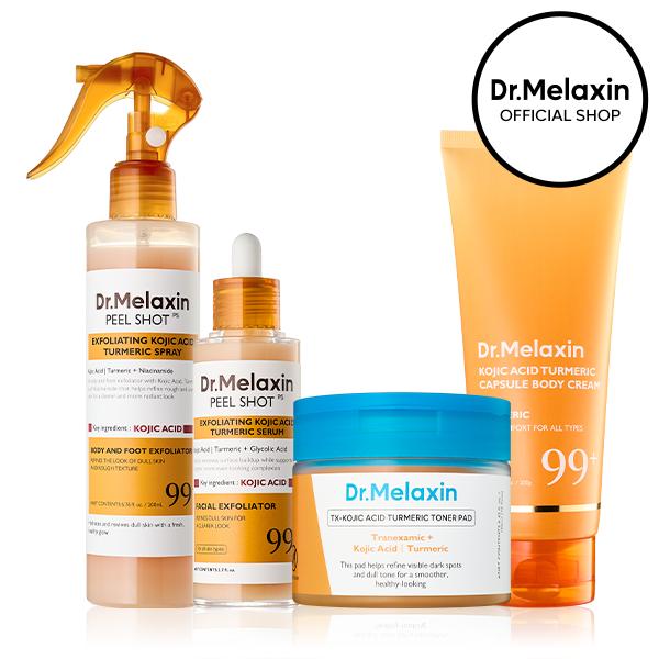 Melaxin Kojic Acid Turmeric Face & Body Care Set